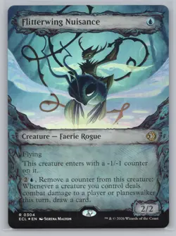 Flitterwing Nuisance (Showcase) R Lorwyn Eclipsed 304 NM Foil - Image 1