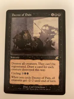 MTG NM Decree of Pain Scourge Free Shipping In The US with Tracking - Image 1