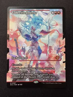 🌈 Collective Inferno (Showcase FOIL) - MTG #387 - Lorwyn Eclipsed - NM/M - Image 1
