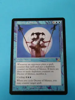 Magic The Gathering 1x DECREE OF SILENCE - Scourge - NM MtG Rare - Image 1