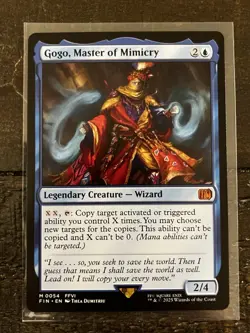 Magic the Gathering Final Fantasy Gogo, Master of Mimicry Mythic #0054 Near Mint - Image 1