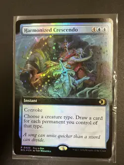 MTG Lorwyn Eclipse Harmonized Crescendo Extended Art Pre Order Foil Promo #0408 - Image 1