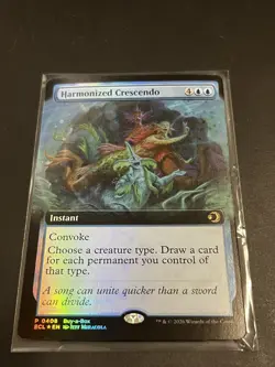 MTG Lorwyn Eclipse Harmonized Crescendo Extended Art Pre Order Foil Promo #0408 - Image 2