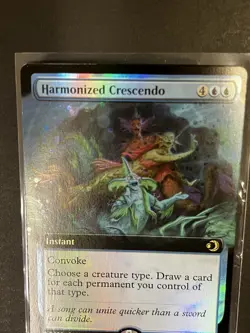 MTG Lorwyn Eclipse Harmonized Crescendo Extended Art Pre Order Foil Promo #0408 - Image 3