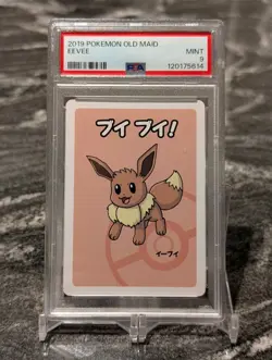 Eevee PSA 9 Old Maid Deck Japanese 2019 Pokemon - Image 1