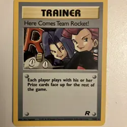 Here Comes Team Rocket 15/82 Team Rocket Set Holo Rare Pokemon Card TCG WOTC MP - Image 1