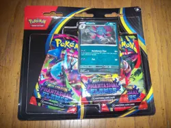 POKEMON TCG PHANTASMAL FLAMES 3 PACK MEGA EVOLUTION WEAVILE PROMO - Image 1