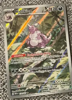 Nidoking - 174/165 - Illustration Rare - Scarlet & Violet 151 - Pokemon - NM/M - Image 1