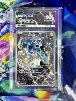 Thundurus SVP209 Black Star Promo Pokemon Center Exclusive Ace 10 - Image 1