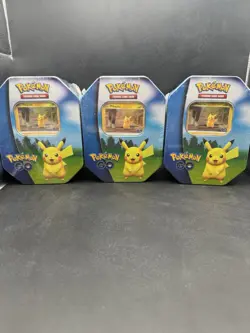 Pokemon TCG Pokemon GO PIKACHU Tin (New/Sealed) - Image 1
