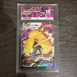 Pokemon Pikachu TCG VMAX Lost Origin Trainer Gallery TG17/TG30 Ace 10 Gem Mint - Image 1