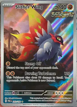 Slither Wing Illustration Rare Holo - 203/182 - Paradox Rift Pokemon 2023 - Image 1