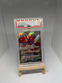 Pokemon Scizor GX 158/164 Sun & Moon Celestial Storm Slab - PSA 7 - Image 1