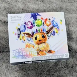 Pokemon TCG Prismatic Evolutions Elite Trainer Box Eevee Collectible Set - Image 1