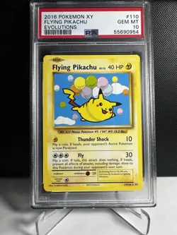Pokemon! PSA 10 Flying Pikachu 110/108 - 2016 XY Evolutions - Gem Mint - Image 1