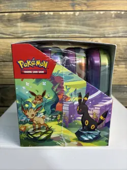 Pokemon TCG Prismatic Evolutions Mini Tin Display Case | 8 Tins / Factory Sealed - Image 2