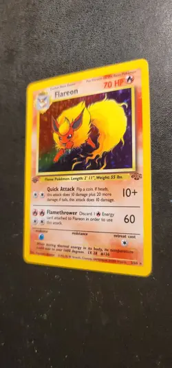 Pokemon TCG - Flareon - 3/64 - Holo 1st Edition - Jungle 1st Edition - Image 2
