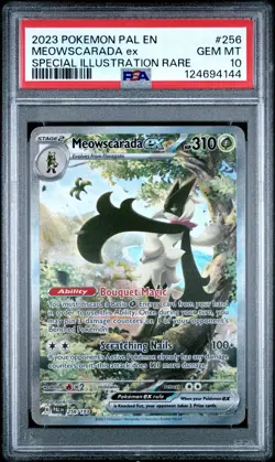 2023 POKEMON PAL EN-PALDEA EVOLVED #256 MEOWSCARADA EX PSA 10 - Image 1