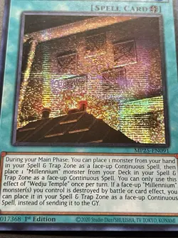 3x Wedju Temple + 3x Millennium Ankh | NM | Starlight Rares | 1st Ed | YuGiOh! - Image 2
