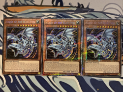 Yugioh Heart of the Blue-Eyes Starlight Rare MP25-EN013 Near Mint x3 - Image 1