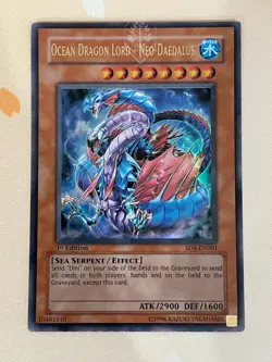 Yugioh, Ocean Dragon Lord - Neo Daedalus, SD4-EN001, 1st Ed., Ultra Rare, LP/VLP - Image 1