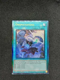 Onomatopaira 1st Edition Prismatic Ultimate Rare RA04-EN089 Yu-Gi-Oh! - Image 1