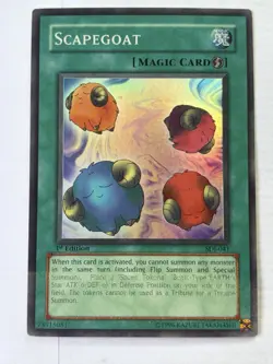 Yugioh Scapegoat SDJ-041 Super Rare 1st Ed nm - Image 1