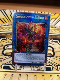 Yugioh Dekodier-Sprecher Heissseele Quarter Century Secret Rare RA01-DE048 - Image 1