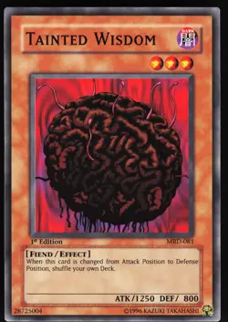 Yugioh! Tainted Wisdom MRD-081 VINTAGE 1st Ed NM/MINT - Image 1