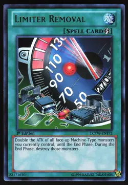 Yugioh! Limiter Removal LCYW-EN172 Ultra Rare 1st Ed - Image 1