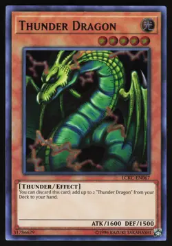 Yugioh! Thunder Dragon LCKC-EN067 Ultra Rare - Image 1
