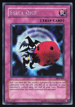 Yugioh! Skull Dice EDS-003 Secret Rare NM/MINT - Image 1