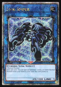 Yugioh! Link Spider (Quarter Century Secret Rare) MP24-EN045 1st Ed - Image 1