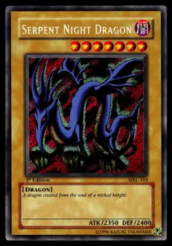 Yugioh! Serpent Night Dragon MRL-103 Secret Rare VINTAGE 1st Ed NM/MINT - Image 1