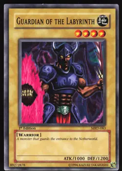 Yugioh! Guardian of the Labyrinth MRD-083 VINTAGE 1st Ed NM/MINT - Image 1
