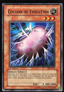 Yugioh! Cocoon of Evolution MRD-011 VINTAGE 1st Ed NM/MINT - Image 1