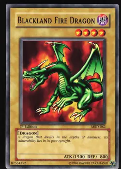 Yugioh! Blackland Fire Dragon MRD-062 VINTAGE 1st Ed NM/MINT - Image 1