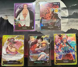 One Piece CCG Starter Deck Leader Cards COMPLETE COLLECTION + Sound Loader Cards - Image 3