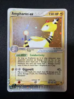 Pokemon TCG Ampharos EX Holo Card 89/97 Ultra Rare, EX Dragon - Image 1