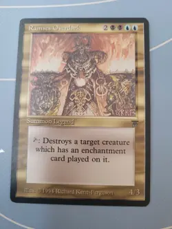 Ramses Overdark Legends Blue Black Rare MAGIC MTG CARD English 1994 NM- / LP+ - Image 1