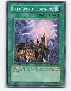 Dark World Lightning #EEN-EN038 1st Edition Yugioh Card - Image 1
