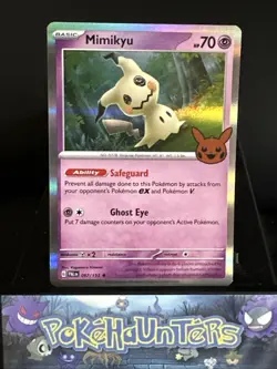 Pokemon Card Mimikyu 097/193 Trick Or Trade Paldea Evolved Holo Rare Near Mint - Image 1