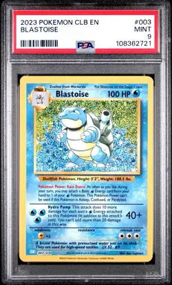 Blastoise 003/034 Trading Card Game Classic Holo PSA 9 - Image 1