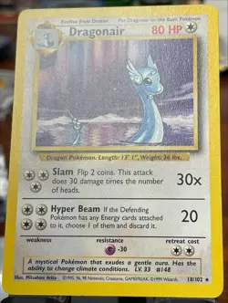 NM + 🔥 Pokemon Card - Dragonair Base Set 18/102 Rare - Image 4