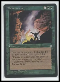 Thermokarst - Ice Age | MTG Green Sorcery | Vintage Magic Card - Image 1