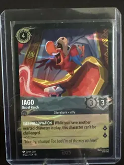 Iago - Out of Reach 8 Disney Lorcana Promo Cards Holo - Image 3