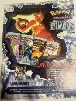 2006 Pokemon Crystal Guardians Trading Card Game Advertisement - Image 1