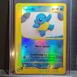 Squirtle 131/165 Reverse Holo Expedition Pokemon Card Vintage 2002 - Image 1