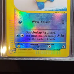 Squirtle 131/165 Reverse Holo Expedition Pokemon Card Vintage 2002 - Image 3