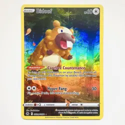 Bidoof GG29/GG70 Crown Zenith Galarian Gallery Holo Pokemon TCG Card NM - Image 1